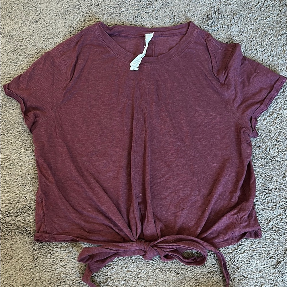 Lululemon Front Tie Tee